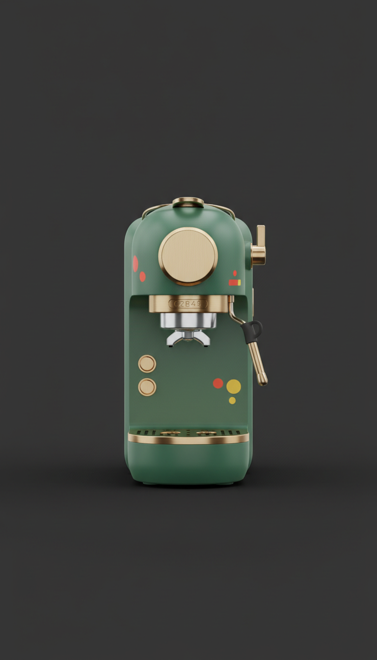 Field green portable espresso machine